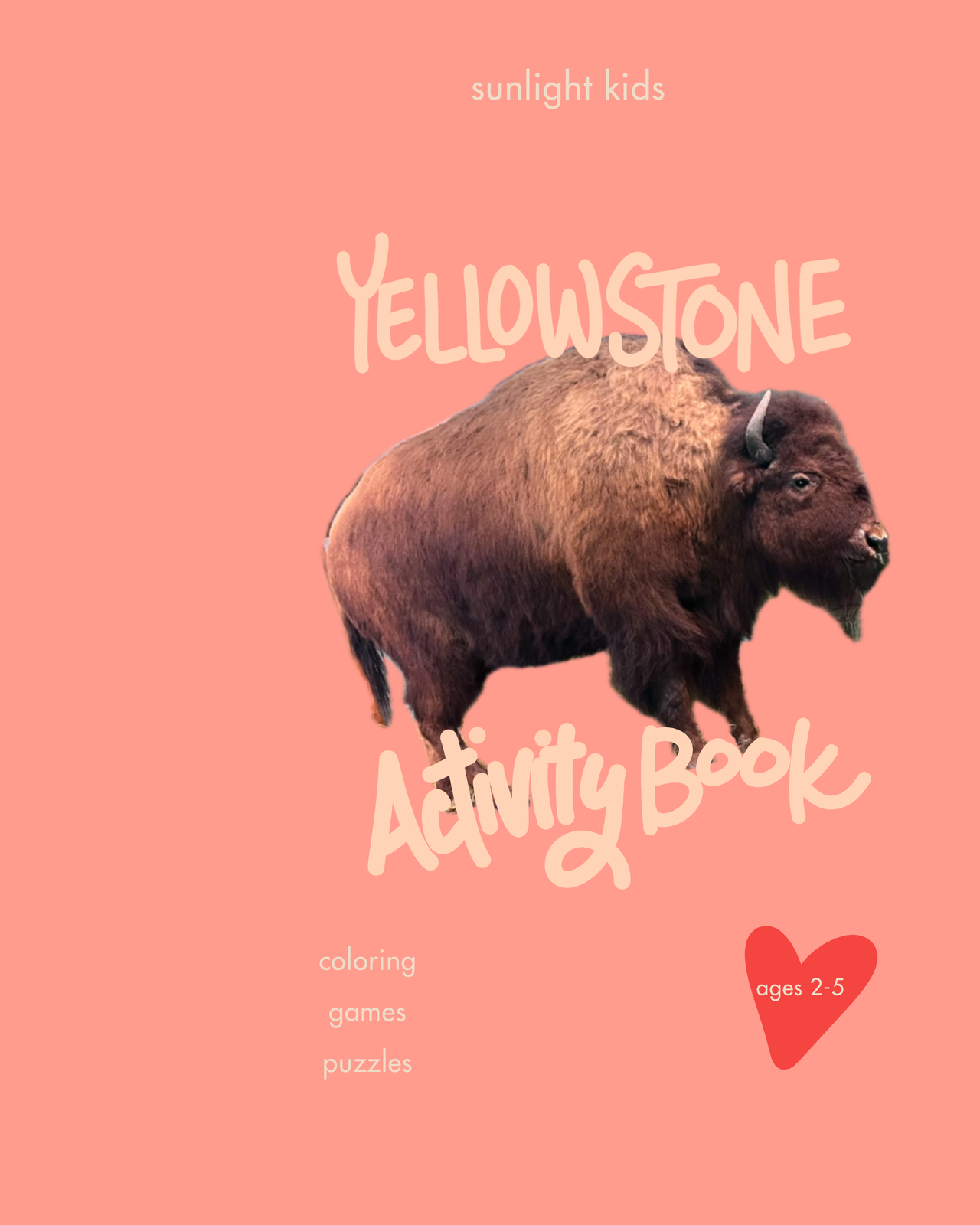 Yellowstone Activity Book for Kids cover